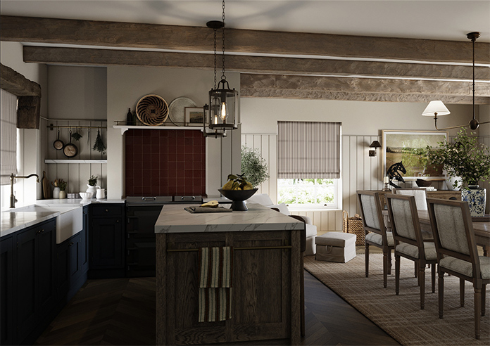 The British Stripe Co. Mary, Teignbridge No.2 - Twist&Fit Roman Blind - Image 7